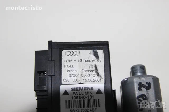 Предно ляво моторче врата Audi A4 B6 (2000-2004г.) 8E1959801B / 8E1 959 801 B, снимка 3 - Части - 55689311