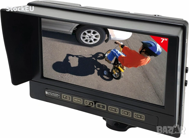 Камера за задно виждане Carguard Systems Full HD 7 115° 3 входа за камера Професионална, снимка 2 - Аксесоари и консумативи - 54368017