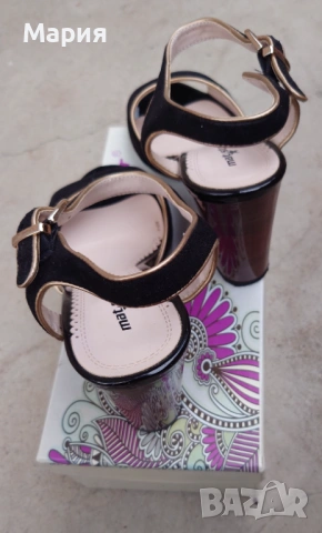 Елегантни велурени сандали, снимка 6 - Сандали - 51003036