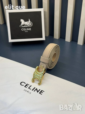 колан от естествена кожа в кутия celine 2см