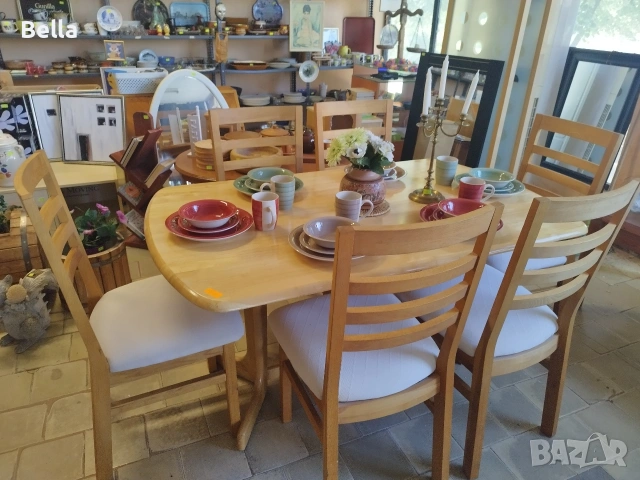 Трапезен комплект , снимка 2 - Маси - 54534929