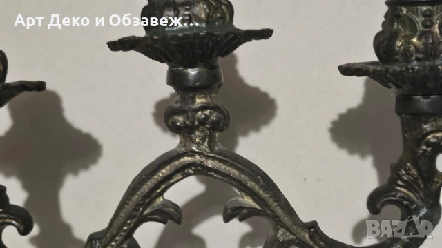 Бронзови свещтници, снимка 7 - Декорация за дома - 54773877