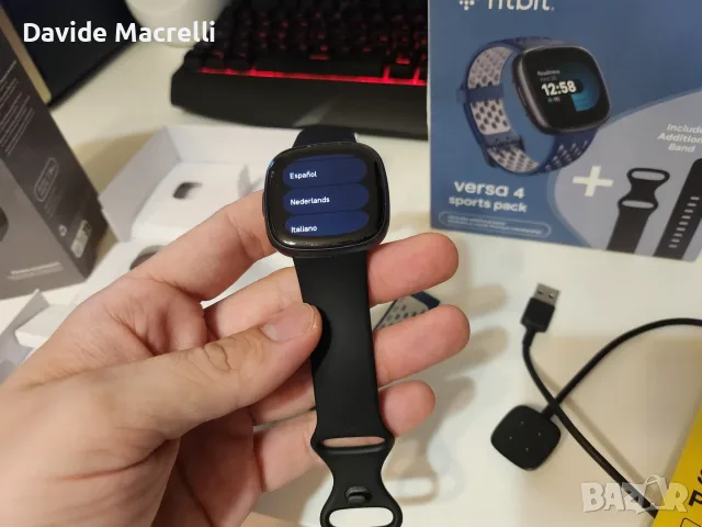 Fitbit Versa 4 с кутия, гаранция и 2 каишки, снимка 12 - Смарт гривни - 55412770