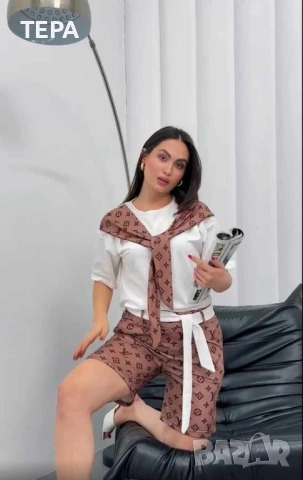 🌸 Дамски летни комплекти 🌸 ✨ Памук и ликра 📏 Размери: S / M / L / XL 💶 22€ , снимка 4 - Спортни екипи - 54755196