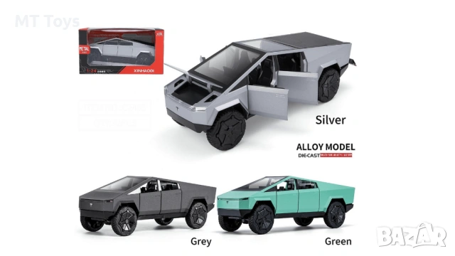 Метална кола Tesla Cybertruck 1:24