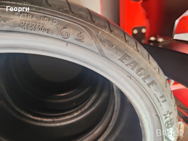 2бр. летни гуми 255/35/19 Goodyear, снимка 6 - Гуми и джанти - 54401152