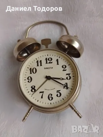 Рядък Мини будилник Ракета, Raketa- Работещ , снимка 2 - Колекции - 55667074