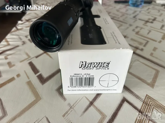Оптика Hawke Endurance 3x12x56, снимка 3 - Оборудване и аксесоари за оръжия - 55411145