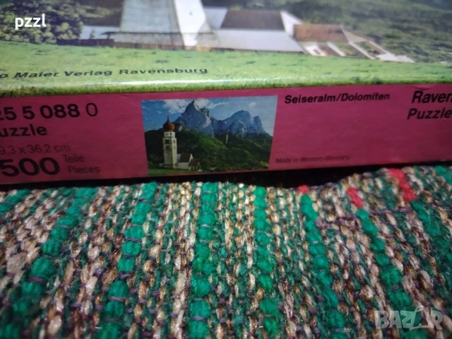 Пъзел "Dolomitten” Ravensburger 1975г. 500 части, снимка 4 - Пъзели - 54528633