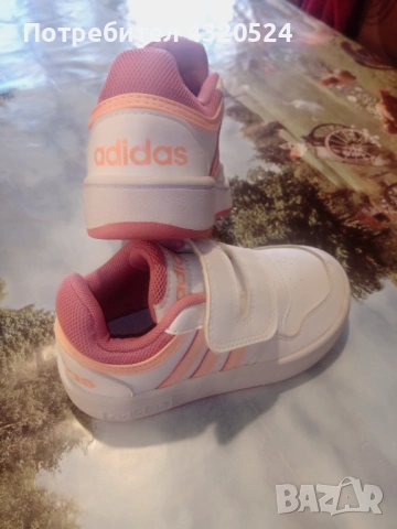 Детски маратонки  Adidas 25 за момиче, снимка 3 - Детски маратонки - 53842732