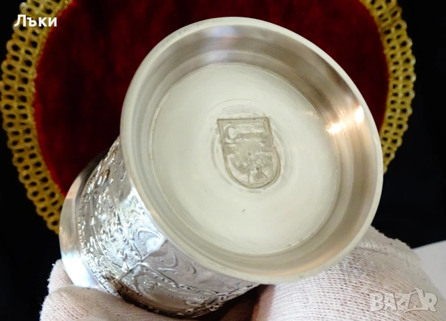 Калаена чаша за вино,Елени,Куче,Бог Дионис. , снимка 6 - Антикварни и старинни предмети - 55105253