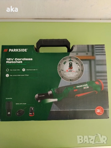 Акумулаторна тресчотка PARKSIDE модел: 12 V PAR 12 В1-3Г.Гаранция ново, снимка 9 - Други инструменти - 54825921