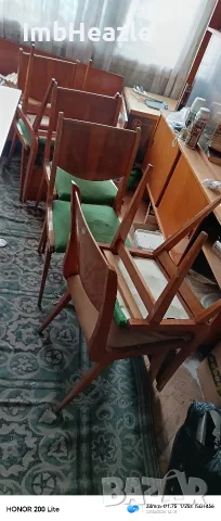 холна маса със 6 стола запазени , снимка 2 - Маси - 55321733