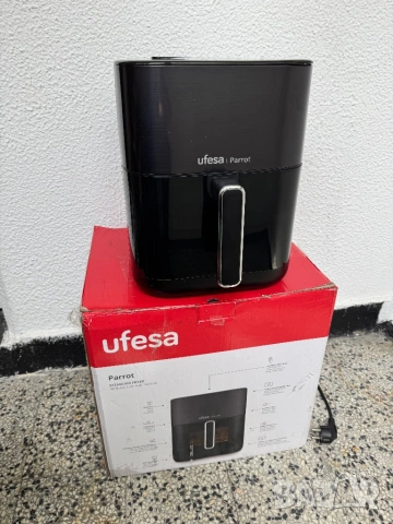 Фритюрник с Горещ Въздух Еърфрайър с Пара Ufesa Parrot, 6L, 1800W – Двойно Нагряване и 10 Програми!