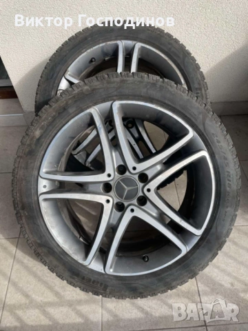 Оригинални джанти на мерцедес със зимни гуми 245/45R18, снимка 6 - Гуми и джанти - 54625350