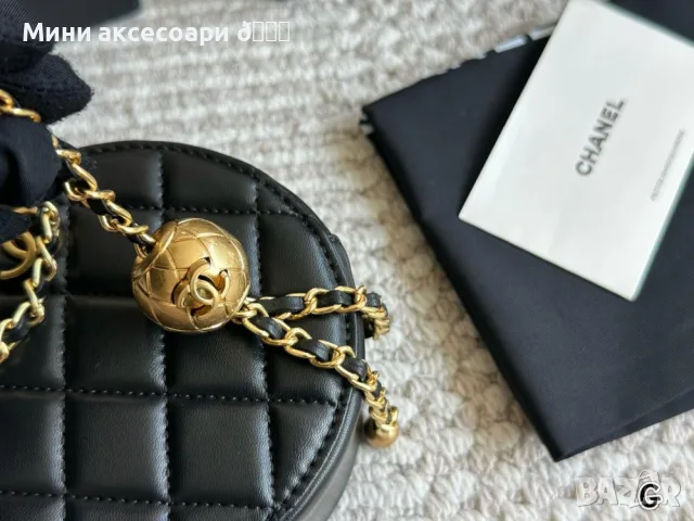 CHANEL чанта кръгла, снимка 10 - Чанти - 55465330