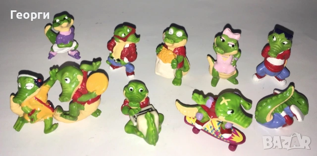 Ретро Киндер колекции от 90-те от Италия. Kinder пингвини, лъвове, жаби и панди., снимка 7 - Фигурки - 54149949