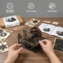 Нов Механичен 3D Дървен Пъзел 88 Части 6 Стоманени Топчета DIY Модел За Възрастни, снимка 6