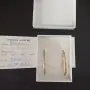 Златни халки с циркони, снимка 2