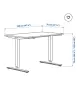 Trotten Бюро с регулиране на височината IKEA, снимка 6