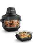 AIRMSEN Portable Glass Air Fryer 4.5L + 1.2L Нов Стъклен Еърфрайър 1500W Без PFAS, снимка 1