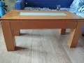 Холна маса от дърво и закалено стъкло , снимка 5