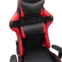 Ергономичен геймърски стол с функция за масаж и подложка за крака - червен, снимка 6