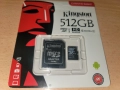 SD карта памет Kingston 512GB плюс SD адаптер, снимка 5