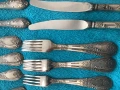 Сервиз за маса посребрен произведено в СССР отличен състояние не се използва 48 броя цена за всичко, снимка 6