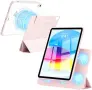 Нов Магнитен въртящ калъф за iPad A16 11/10 поколение, розов, стойка Айпад кейс, снимка 1