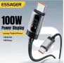 Essager Digital Display USB C кабел за iPhone,Samsung и др. 2 МЕТРА, снимка 2