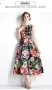 Елегантна дълга дамска рокля с впечатляващ флорален принт Dolce & Gabbana , снимка 3