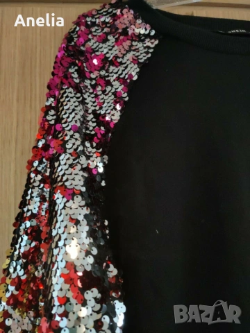 Елегантна Дамска Блуза с пайети  М Л ХЛ