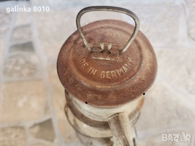 Стар Немски фенер, снимка 2 - Антикварни и старинни предмети - 54318122