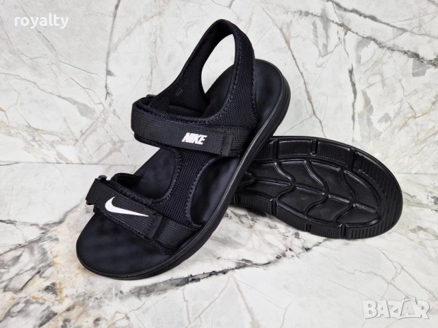 Nike Нови Мъжки Черни Сандали Найк , снимка 2 - Мъжки сандали - 54487784