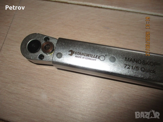 STAHLWILLE - MANOSKOP 721/5 Quick - MADE IN GERMANY - 3/8" - ПРЕЦИЗЕН Динамометричен Ключ 6 - 50 Nm , снимка 2 - Гедорета - 54129634