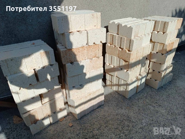 Огнеопорни тухли от акумулираща печка изключително запазени 56 бр, тухли от шамод, снимка 3 - Строителни материали - 54609881