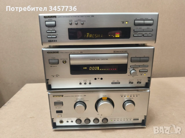 Усилвател Дек и Тунер Onkyo A-911 Onkyo K-611 Onkyo T-411, снимка 6 - Ресийвъри, усилватели, смесителни пултове - 55057977