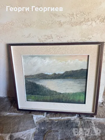 Otto Perlasca Junior – Lago Maggiore, 1976 г., подписана картина