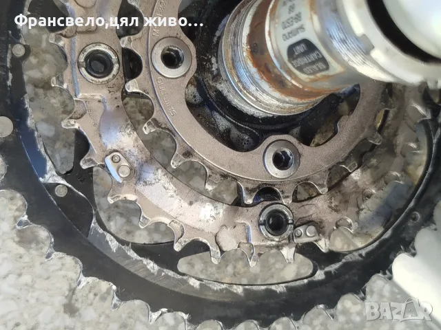 Курбел със средно движение за велосипед колело Shimano deore xt fc m 751, снимка 4 - Части за велосипеди - 50711301