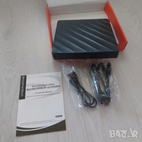Чисто ново Външно Blu-ray устройство 5-в-1 / 3D Блурей Записвачка USB 3.0 & Type-C