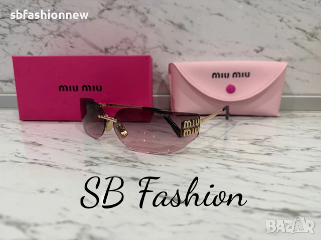 Miu Miu слънчеви очила с лого, снимка 4 - Слънчеви и диоптрични очила - 54952778