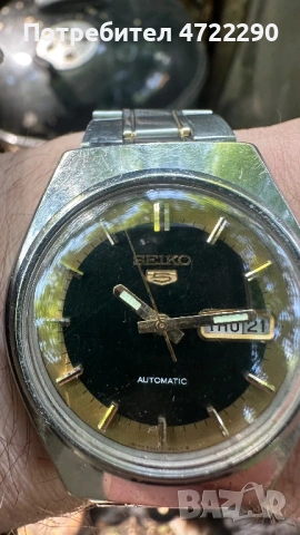 Сейко 5, Seiko 5 калибър 6319 с рядък зелен циферблат , снимка 3 - Мъжки - 54639159