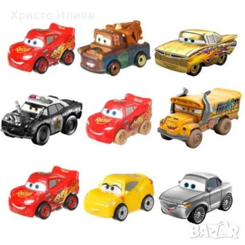 Метални колички 3бр Disney Cars Мини колички Mattel Маккуийн, снимка 2 - Коли, камиони, мотори, писти - 54482728