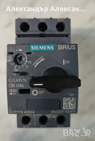 Моторна защита SIEMENS SIRIUS, снимка 5 - Други машини и части - 54767834
