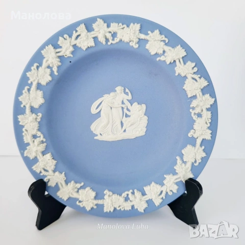 Колекция "Wedgwood Blue" колекция от автентичен син ясимов порцелан (Jasperware)., снимка 2 - Други ценни предмети - 54685110