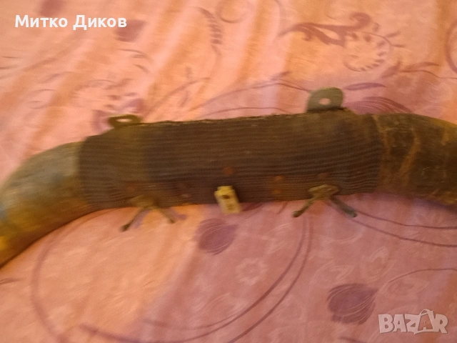 декоративна стенна закачалка, изработена от биволски рога 82см, снимка 4 - Декорация за дома - 54809667