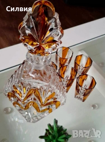Кристален сервиз Арт Деко , снимка 3 - Други ценни предмети - 54923334