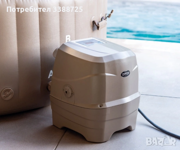 Надуваемо джакузи INTEX PureSpa™ Bubble Massage, 165см х 71см, снимка 5 - Басейни и аксесоари - 54589382
