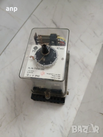 Механично Реле за време EAW | 0-12 секунди | 220V, снимка 2 - Друга електроника - 54491726